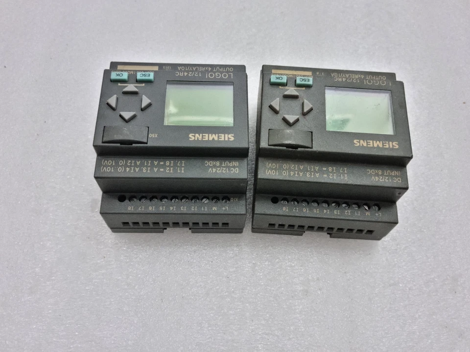 Lot Of 2Pcs Siemens 6ED1052-1MD00-0BA6 Logo 12/24Rc 24Vdc Light on For Parts